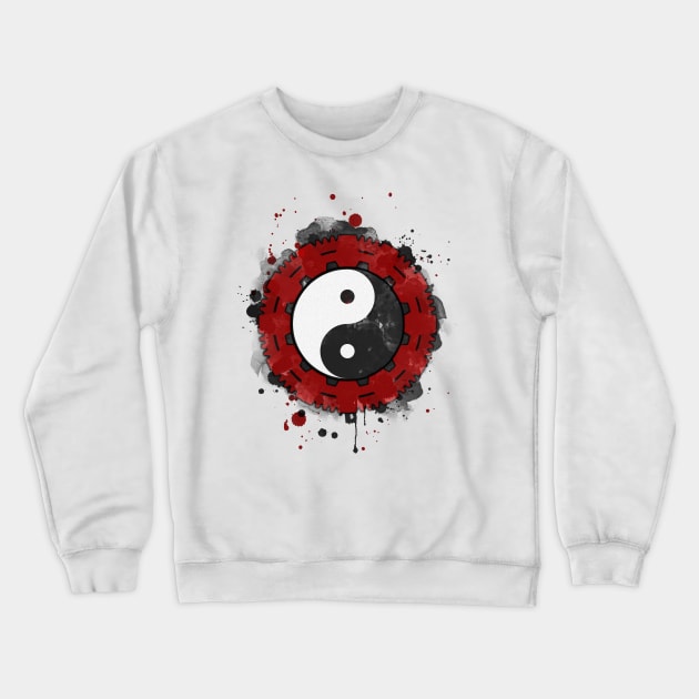 Abstract Yin and Yang Crewneck Sweatshirt by Voodoo Production